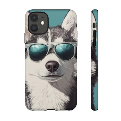 Coque rigide mate Husky pour iPhone 11 bleu sarcelle