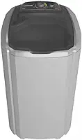 Máquina de Lavar Semi-Automática 20kg, Alta Capacidade Robusta para Uso Doméstico e Pequenos Negócios (Prata,220V)