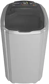 Máquina de Lavar Semi-Automática 20kg, Alta Capacidade Robusta para Uso Doméstico e Pequenos Negócios (Prata,220V)