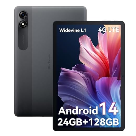 Blackview Tablet 11 Zoll Cellular, Tab 90 Android 14 Tablet, 24GB RAM+128GB ROM(2TB TF), 4G LTE 5G WiFi Tablet PC, Gaming Tablet mit 8200mAh Akku, Dual Kamera, Tablet mit Widevine L1