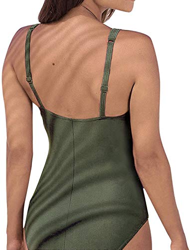 Brosloth-Damen-Badeanzug-Tummy-Control-Monokinis-Bauchweg-Einteilige-Bademode-Swimwear-Push-Up-Badeanzuege-Plus-Size-Badebekleidung