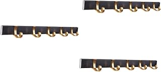 Alipis Hooks Door Row Hooks 3pcs Wall Hanging Hooks Home Hanging Hooks Movable Hooks Row Hook Space Aluminum Hook Door Movable Hooks Strong Hooks