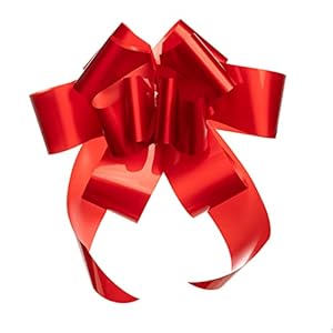 Impulse rote schleife groß 42 cm Auto schleife geschenkschleife groß masche grosse xxl ribbon red – Autoschleife mit 99…