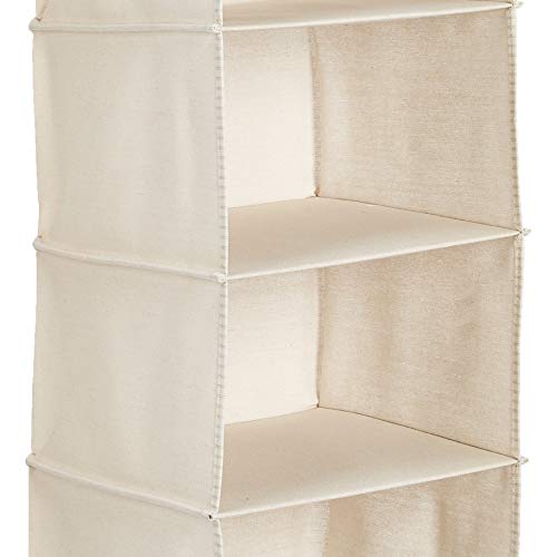 Amazon Basics Hanging Closet Shelf - 6-Tier, Canvas #TOP4