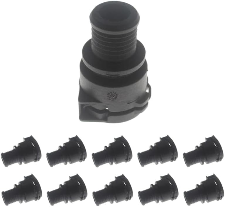 1x 2x 5x 10x NW12 0 Degree Engine Oil Radiator Coolant Hose Connector Heater Hose Flange Straight Quick Connect Fitting Compatible With Standard NW12 Size Hoses(10 PCS)
