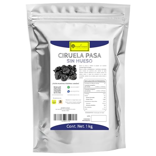 La mejor selección de Pasapurés que puedes comprar esta semana. 48 Punto Granel Ciruela Pasa Sin Hueso 1kg, Bolsa Resellable, Fruto Seco Natural para Snack y Recetas