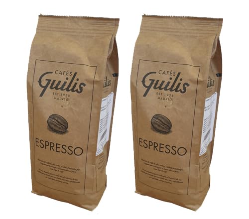 CAFES GUILIS DESDE 1928 AMANTES DEL CAFE Café Grano de Oro Smalto naturale umido 1 kg Confezione da 2 kg
