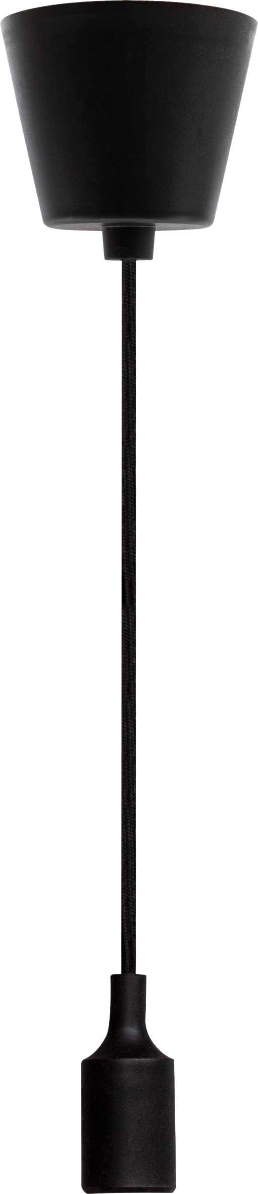 Eagle Modern E27 Silicone Pendant Lamp Holder (Black)