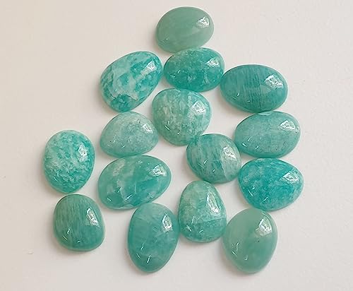 Cabochons d'amazonite naturelle de forme libre pour la création de bijoux - 3