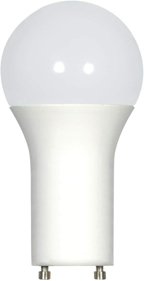 Satco 9.8 Watt 120 Volt A19 LED Light Bulb 2700K 800 Lumen GU24 Base 220 Deg. Beam Angle (24 Pack)