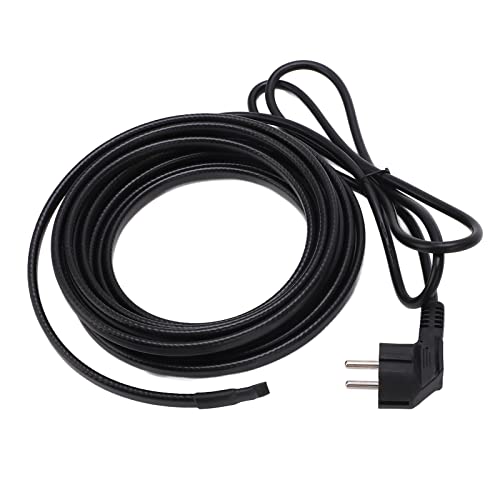 Cable de Calefacción de Tuberías Calentador de Cinta de Calor de 5 Metros Autorregulable con Enchufe para Invierno, IP68 Accesorios de Tubería a Prueba de Agua Accesorios de Calentador Cinta de Calor Cover