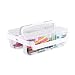 Source One Deluxe 3 Piece Stackable Caddy Organizer (1 Pack, Clear)