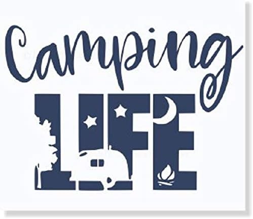 Camping Life - Calcomanías de vinilo para autocaravanas, calcomanías de interior para remolques de caravanas, calcomanías de cámper para decoración