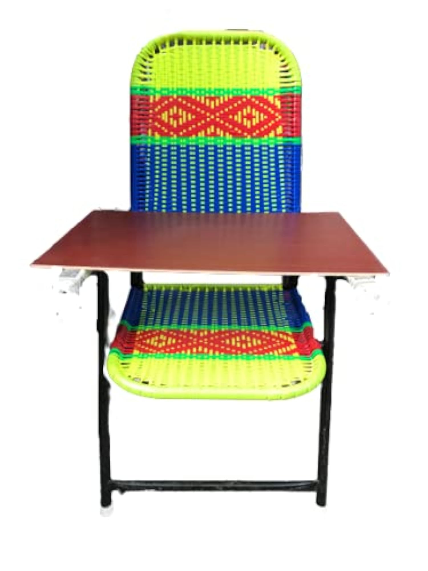 Lynette Iron Folding Study Chair, Multicolored