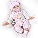 CHAREX Reborn Baby Dolls Girl - 16 Inches Realistic Soft Vinyl Newborn Baby Doll That Look Real, Best Toy for Kids Ages 3+