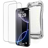 NIMASO アンチグレア iPhone 16 Pro 用 ガラスフィルム 全面保護 反射防止 黒縁あり 指紋防止 自動除塵 サラサラ ゲームフィルム 保護フィルム 強化ガラス 2枚セット アイフォン16プロ（6.3インチ）対応 DSP24G1415