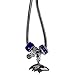 NFL Baltimore Ravens Euro Bead Necklace, 18-Inch