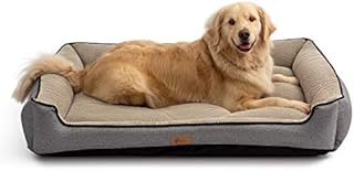AcornPets B-1503 Deluxe Grey Color Extra Large Dog Bed Cat Pet Pillow Fleece 120 x 90 CM For XL Large Dogs, Using Premium Polyester Fiber and High Count Cotton Fabric, Detachable and Washable