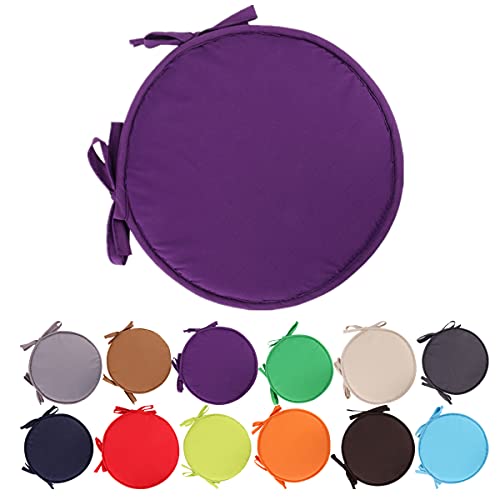 Fanlulu Almohadillas Coloridas para sillas de Interior/Exterior Cojines Redondos para Asientos Cojines para jardín, Patio,hogar - Diámetro 30 cm/11,2 Pulgadas,Cojines Redondos para jardín