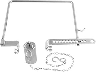 Natiqind Charnley Hip Retractor w/ 2 Blades, Weight and Chain Surgical Orthopedics Instrument