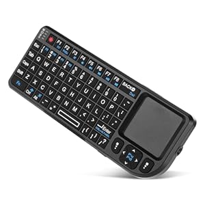 Binghe Mini Bluetooth Tastatur mit Touchpad, Mini Tastatur Bluetooth, A8 2.4G Wireless Tastater mit Weiße Hintergrundbeleuchtung für Windows/Linux/Mac/Android/G... TV OS