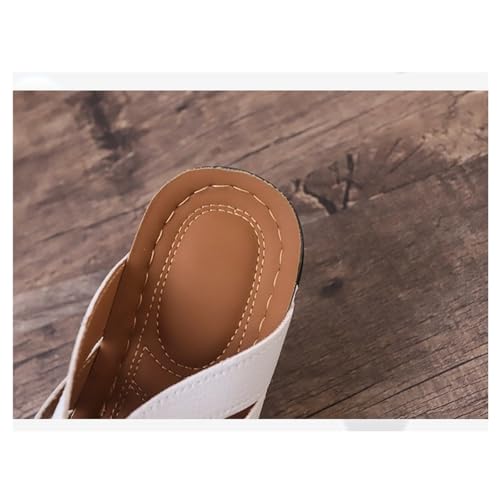 Wedge Heel Slippers Summer Butterfly Mouth Cool Sandals Beach Slippers Comfortable Soft4