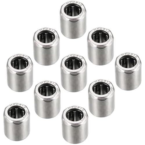 10pcs HF0612 Needle Roller Bearings - [6mm Bore Dia x 10mm OD x 12mm Width] One Way for Agricultural Equipment Use, with Steel Cage