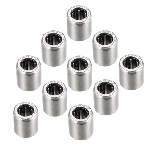 Kozelo 10 Stück HF0612 Nadellager - [6 mm Bohrungsdurchmesser x 10 mm Außendurchmesser x 12 mm Breite] Einweg für den Einsatz in landwirtschaftlicher Ausrüstung mit Stahlkäfig