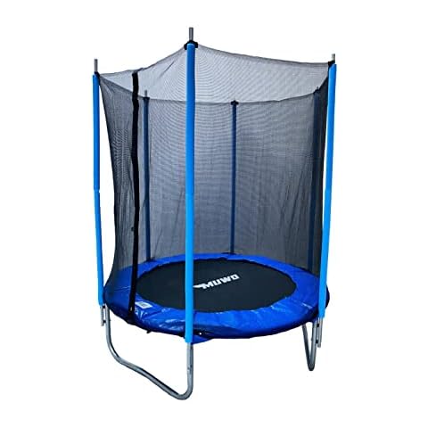 MUWO Jump Outdoor Trampolin mit Sicherheitsnetz, 2,1 Meter hoch Cover