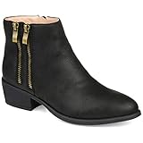 Journee Collection Womens Jayda Bootie Black, 11 Womens US