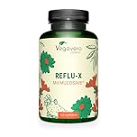 Integratore per REFLUSSO Vegavero® | 120 capsule | 100% naturale | con Alginato di Sodio, Muscosave®, Camomilla e Malva | Vegan