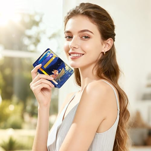 Image of Tipmile Womens Credit Card Holder Wallet, Small Slim RFID Blocking Sleeve | Mini Tiny Cute ID Case, Minimalist Zipper Pocket Wallet, Thin Coin Purse, Mothers Gift