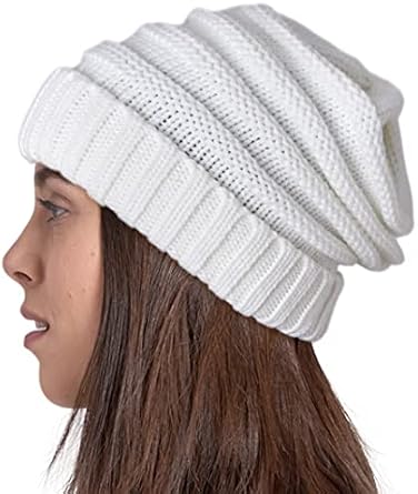 oversized cable-knit beanie