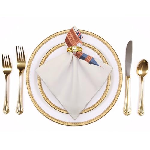 Servilletas de tela temáticas del Big Ben, el detalle ideal para bodas y celebraciones 4