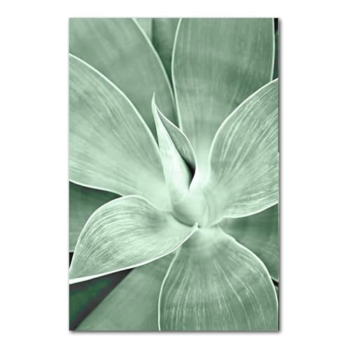 Tríptico de plantas nórdicas de 30x40 cm que aporta frescura y elegancia botánica al dormitorio 4