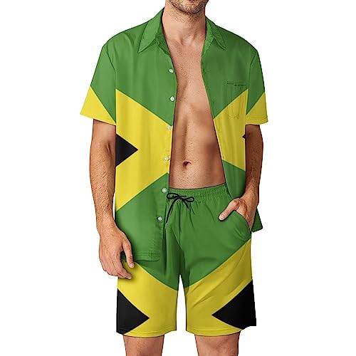 Ensemble chemise Barbade homme et short short d'été décontracté