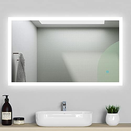 Xinyang 500x700 Illuminated Bathroom Wall Mirrors with Demister Pad,LED Lights,IP44,Touch Sensor