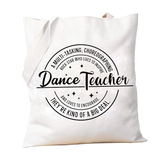 PXTIDY Dance Teacher Tote Bag Definition Gifts Dance Coach Dance Teacher Appreciation Gifts Dance Instructor Thank You Gift - Main Image
