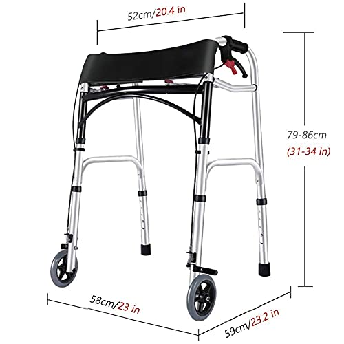 Déambulateur pour petite taille réglable avec frein pour éviter les chutes - 3