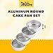 Wilton Performance Pans Aluminum Round Cake Pan, 6 x 2 in., Pack of 4)