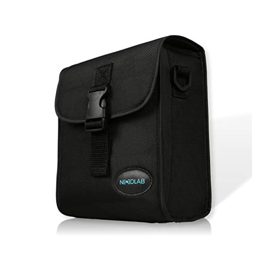 Need Lab True Fit Universal 50mm Roof Prism Binocular Case | Stylish & Convenient Case Comes with Durable Carry Binocular Harness Strap & Pocket for Field Guides | Binoculars Case Protection