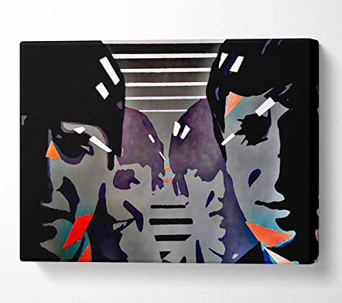 Impression sur toile Beatles – Double XL 101,6 x 142,7 cm - Les Beatles, Paul McCartney, John Lennon, RIngo Starr, George Harrison Impression sur toile Beatles - Double XL 101,6 x 142,7 cm