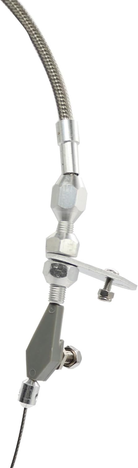 Stainless Steel Braided Transmission Kick Down Detent Cable For GM 700R4