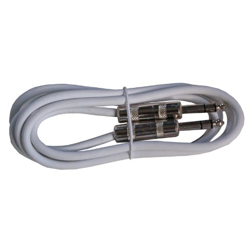 Cable de audio profesional balanceado 6.3mm 6ft blanco