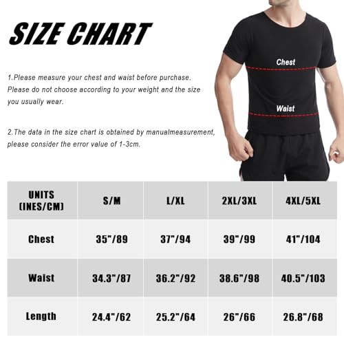 Donason Camisa masculina de sauna, roupa de treino de cintura para homens, colete de compressão, mod