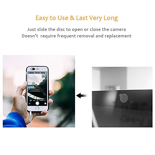 Webcam Cover Slide Metal Magnet Sliding Web Camera Cover Slider For Laptops Macbook Pro Hp Imac Iphone Cellphone-For Protecting Your Privacy-Strong Adhesive-6 Packs(3Black+3Silver) #TOP3