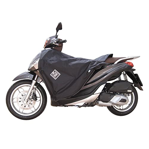 Tucano Urbano cubrepiérnas TERMOSCUD® negro compatible con Piaggio Medley | Material 67% poliamida, 33% poliéster, sistema S.G.A.S. con cámaras inflables compatible con Piaggio Medley 125 4 V RP8MA