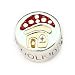 COOL KIDS Schmuck Charm Bead Perle PILZHAUS 925 massiv Sterling Silber, Motiv Emaille, für Mädchen und Teens