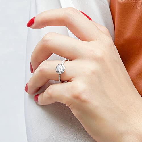 Bague ronde en argent véritable pour sublimer les mains de la mariée - 2
