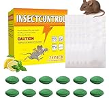 12 Tabletten Mäuseabwehrmittel Extra Stark für Drinnen Draußen, Mäuse Vertreiben mit Frischer Duft zur Rattenschutzmittel von Mäusen Ratten, Abwehrmittel für Haus Garten (12 Stück)